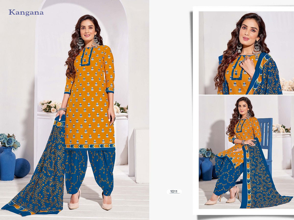 Ganesha Kangana 1 Daily Casual Wear Cotton Printed Dress Material Collection